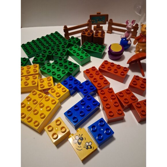 Winnie The Pooh Lego Duplo 2989 Pooh's Honey Pot Set Missing 3 - Picture 5 of 12